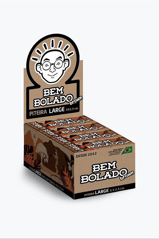DISPLAY PITEIRA BEM BOLADO LARGE BROWN C/ 24 LIVRETOS