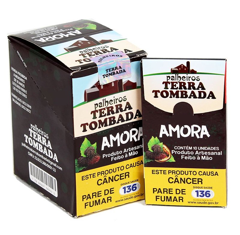 DISPLAY PALHEIRO TERRA TOMBADA AMORA 10 MAÇOS C/ 10 CIGARROS