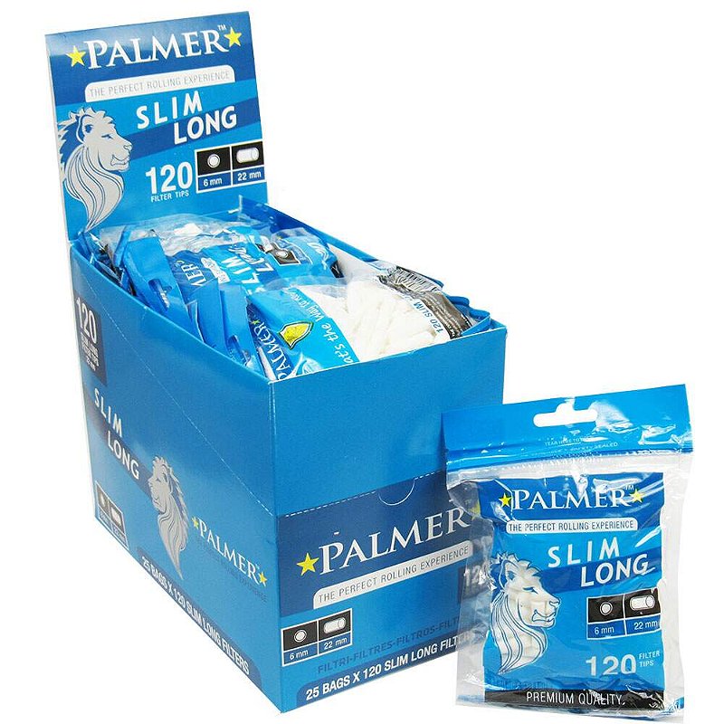 Caixa de Filtro Palmer Slim Long c/25Bags