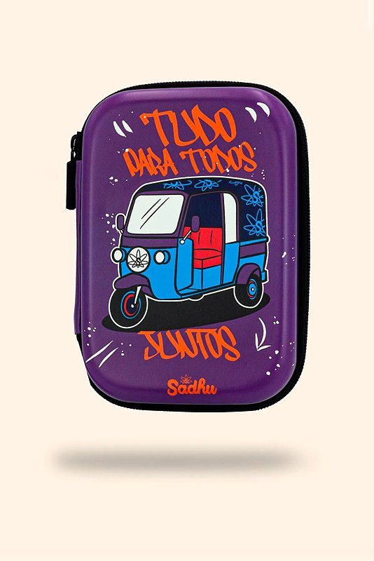 Case Impermeável Classic Sadhu - Full Print Roxa Tuk Tuk