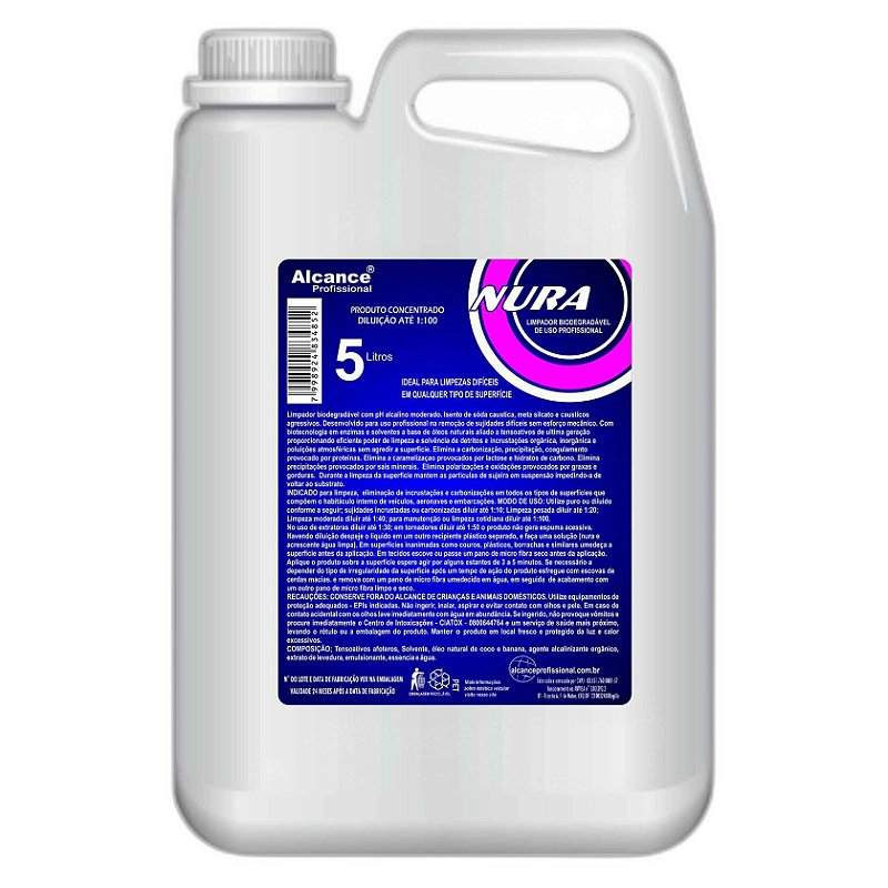 Alcanse Nura Limpador Biodegradável 5L
