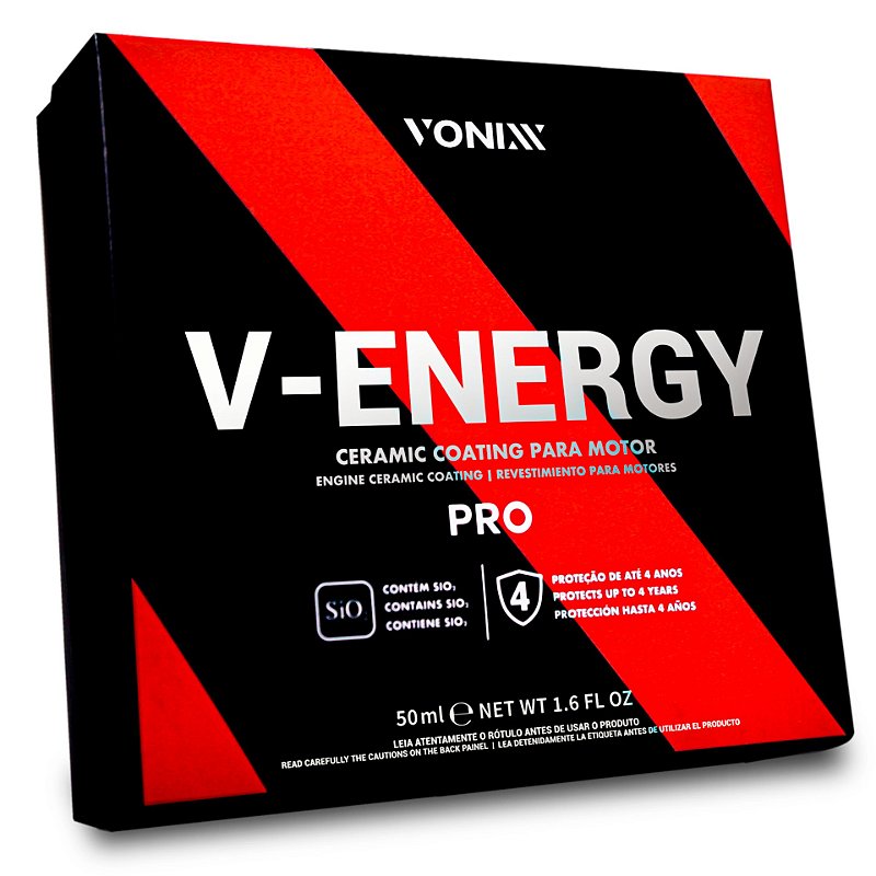 Vonixx V-Energy Pro 50ml | Vitrificador Cerâmico para Motor