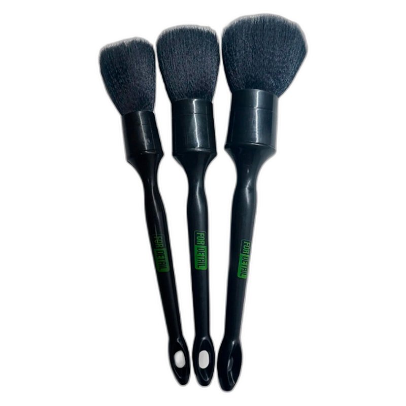For Detail Kit 3 Pincéis de Detalhamento Automotivo