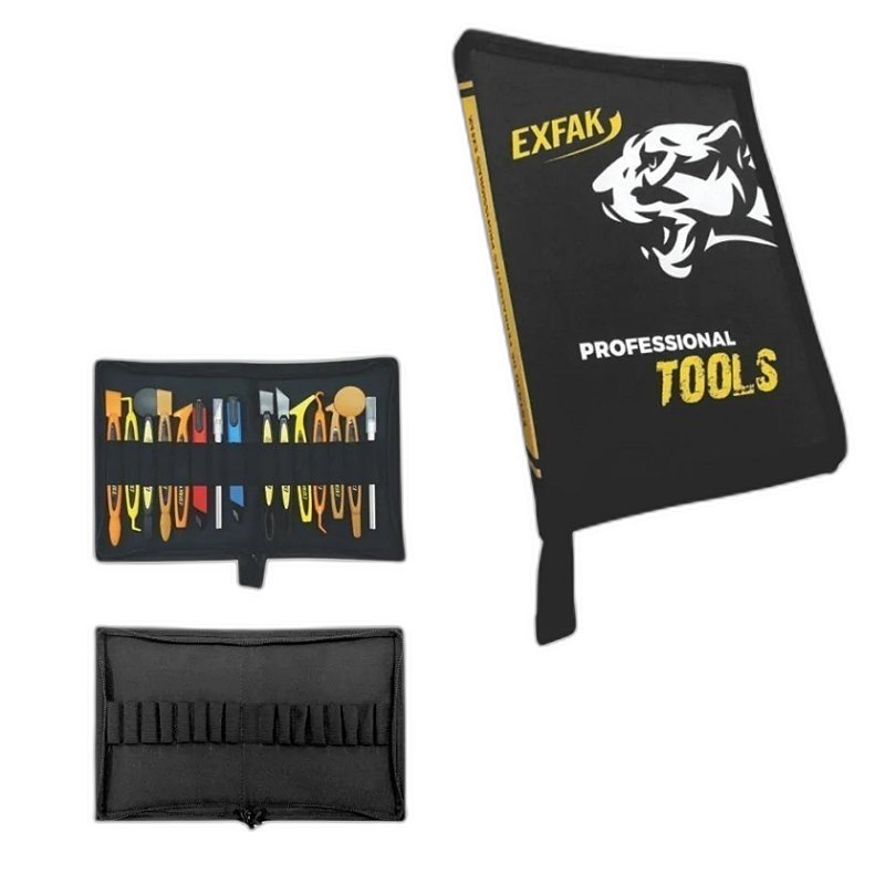 Exfak Estojo de Estilete Profissional Zíper 63-2130