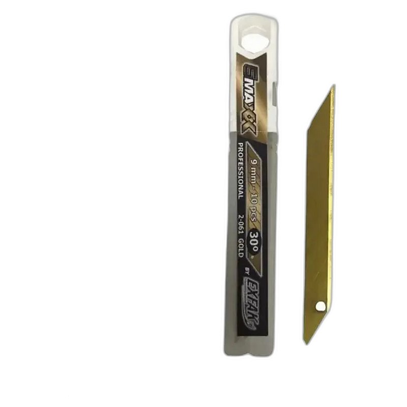 Exfak Lâmina Estilete Aço Carbono Gold 9mm