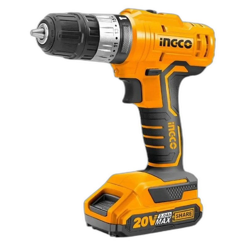 Ingco Parafusadeira Furadeira 20V 3/8