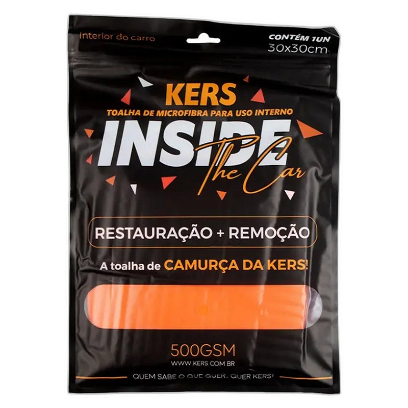 Kers Inside The Car Toalha de Microfibra 30x30cm 500GSM