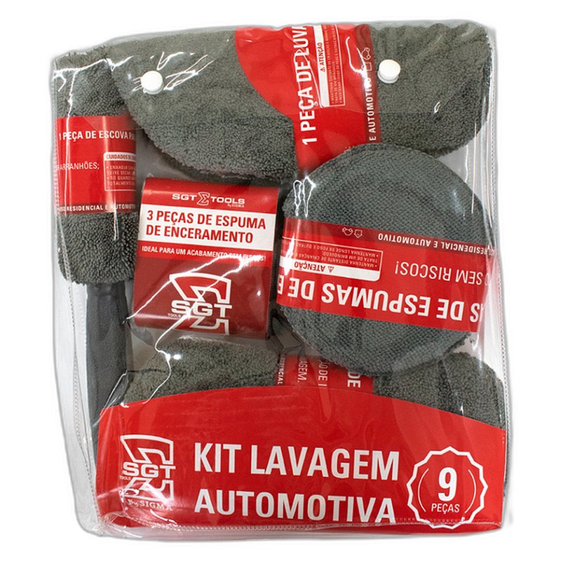Sigma Kit Lavagem Automotiva 9 Peças