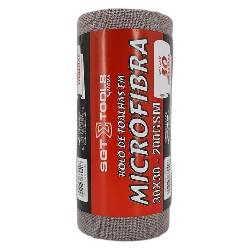Sigma Tools Toalha de Microfibra 30x30cm 200GSM 50 Unidades