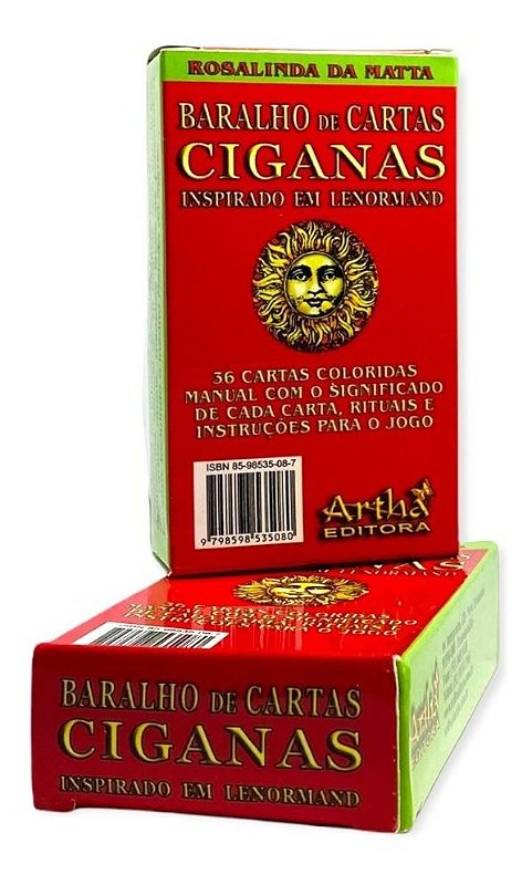 Baralho de Cartas Ciganas 36 Cartas Editora Artha - Baralho