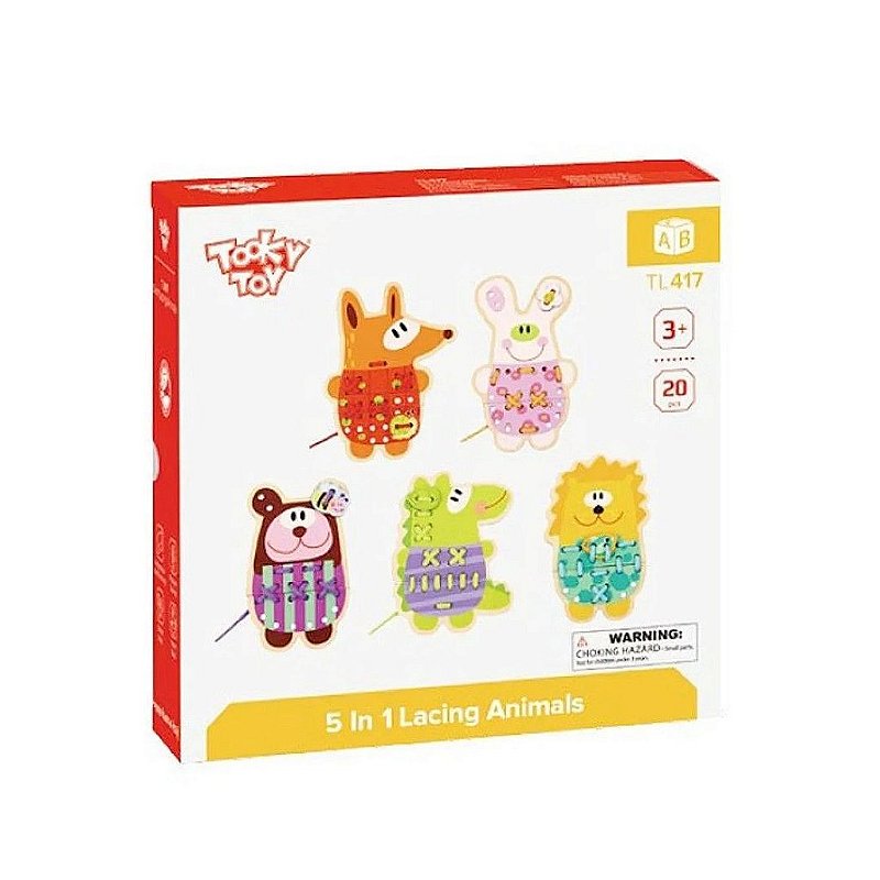 Alinhavo 5 em 1 - Animais Tooky Toy