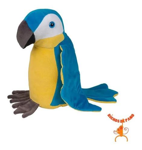 Arara P Azul - Bichos de Pano