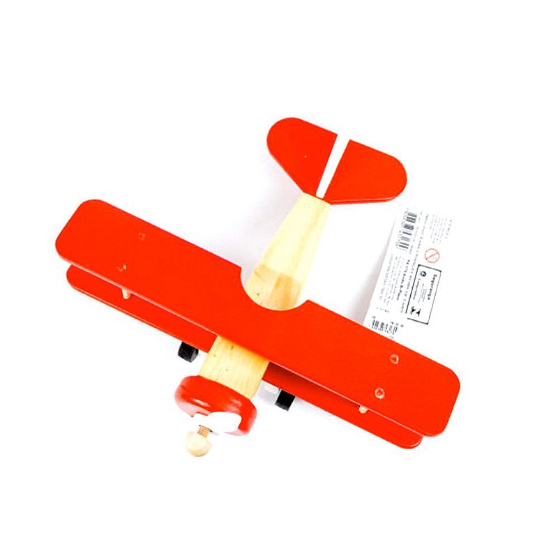 Avião Bi-Plano Vermelho - Bohney Brinquedos