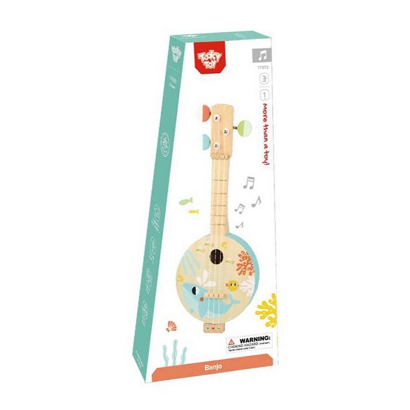 Banjo em Madeira - Instrumento Musical - Tooky Toy
