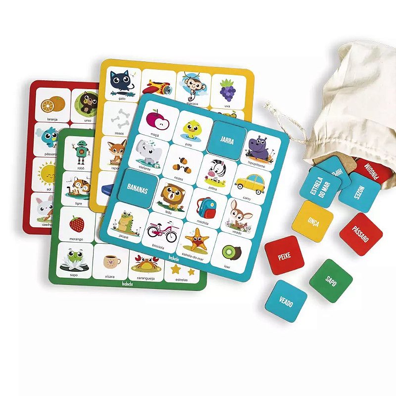 Mini Bingo Joguinhos de Bolsa - BABEBI - Jogo Bingo Infantil