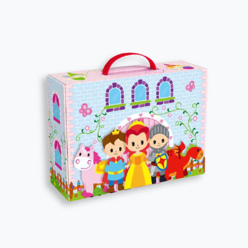 Caixa Divertida Castelo da Princesa - Bonecas de Madeira - Tooky Toy