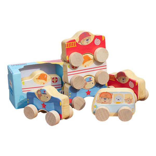 Carrinho de madeira Ônibus Baby -  Fábrika dos Sonhos