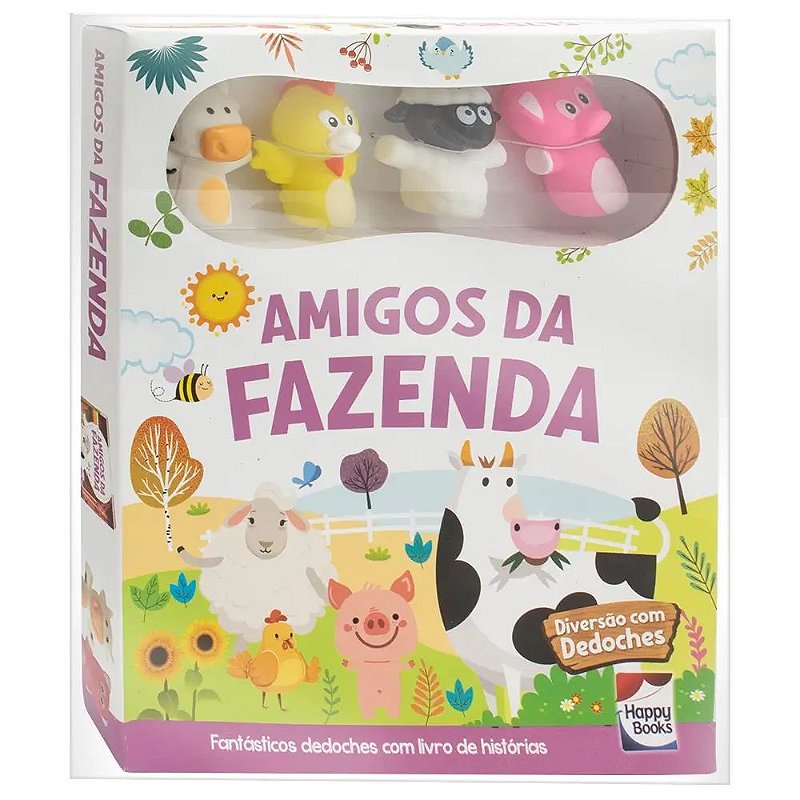 Diversão com Dedoches: Amigos da Fazenda - Happy Books