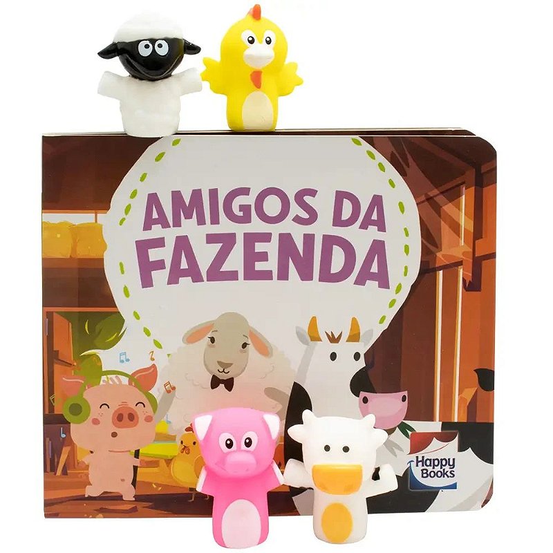 Diversão com Dedoches: Amigos da Fazenda - Happy Books