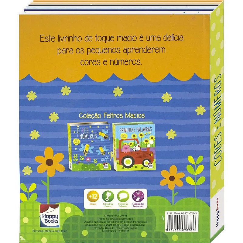 Feltros macios: Cores e Números - Happy Books