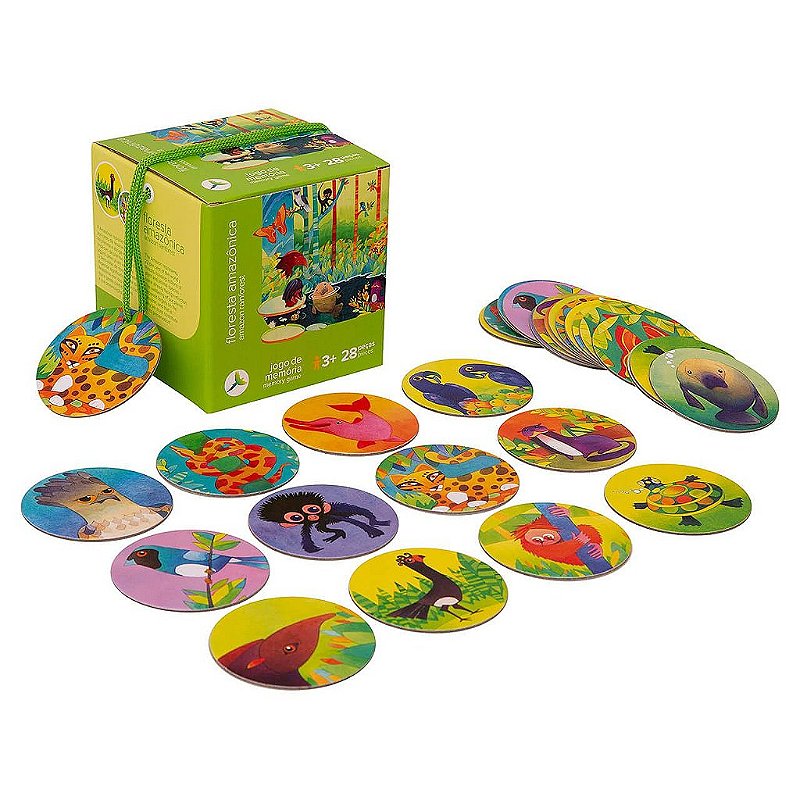 Jogo da Memória Floresta Amazônica Araquarela