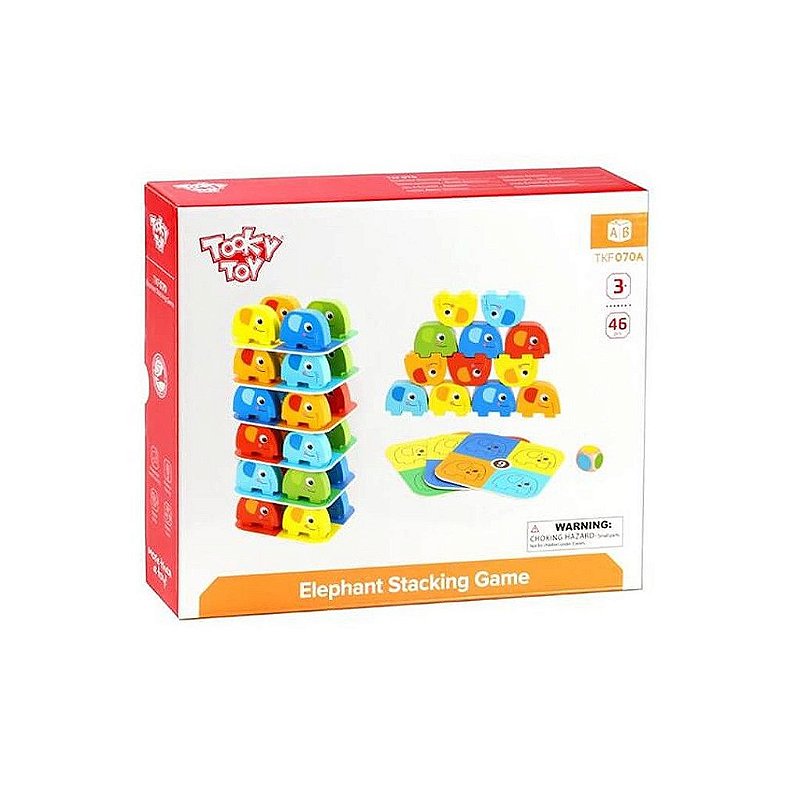 Jogo de Empilhar Elefantes Tooky Toy