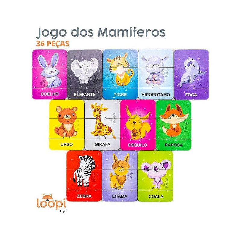 Jogo dos Mamíferos - Loopi Toys
