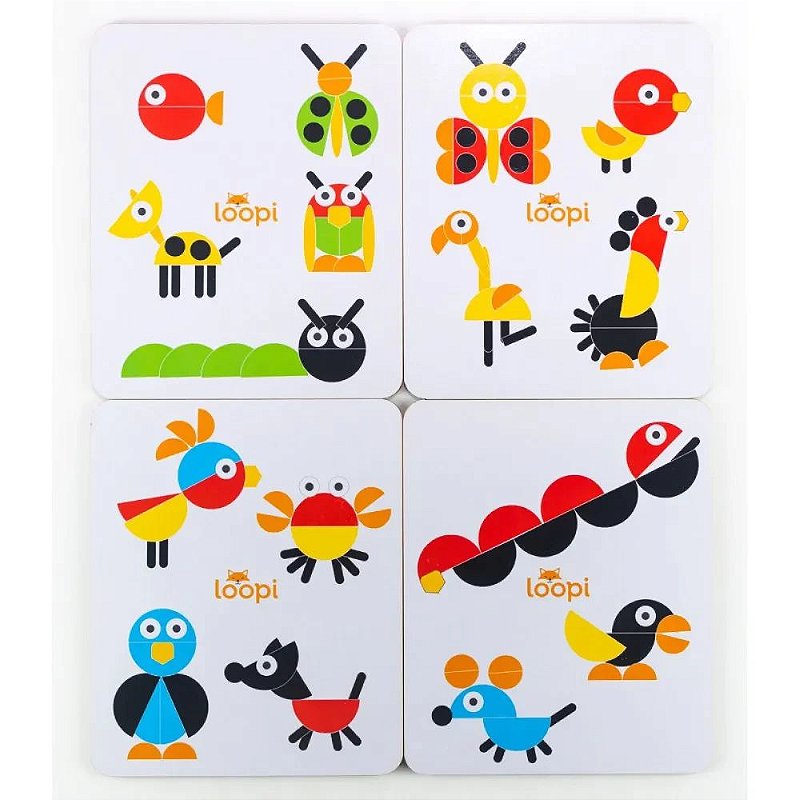 Jogo Forma Bichos - P0031 - Loopi Toys