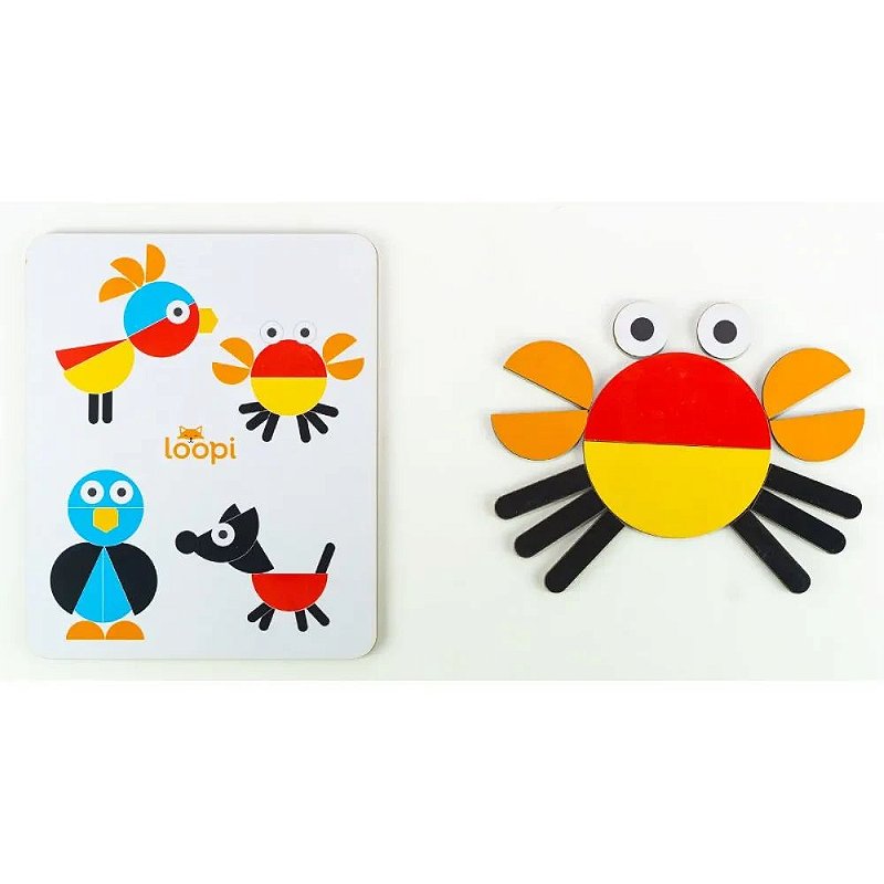 Jogo Forma Bichos - P0031 - Loopi Toys