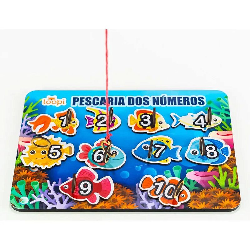 Jogo Pescaria dos Números - T0023 - Loopi Toys