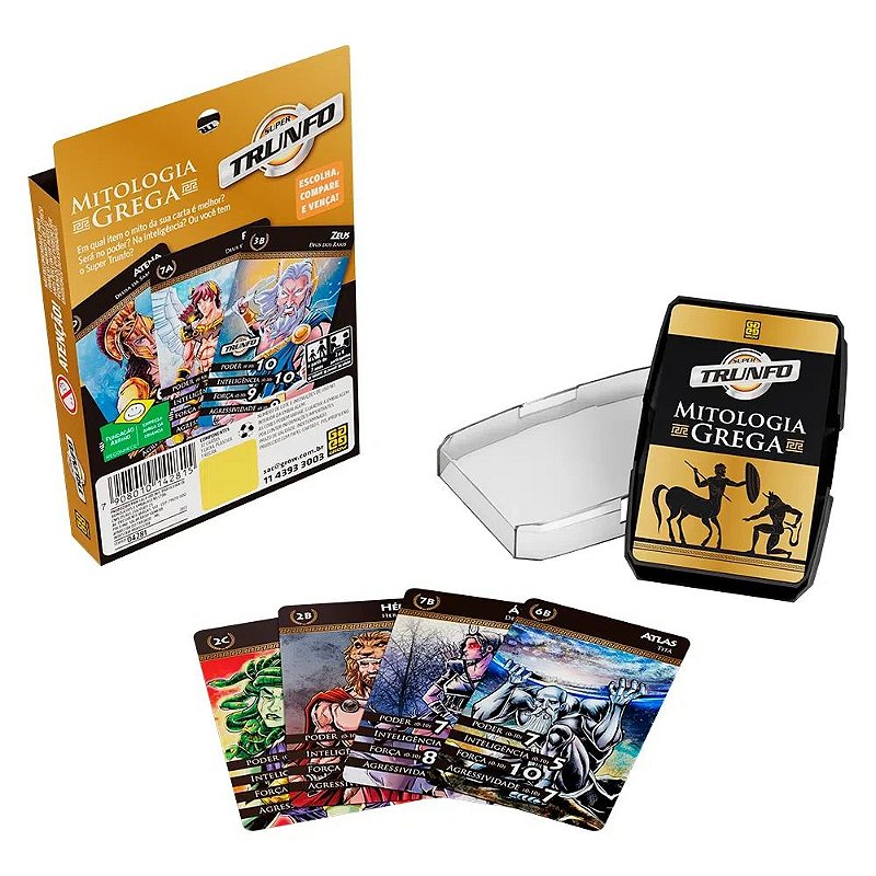 Jogo Super Trunfo Mitologia Grega - Grow