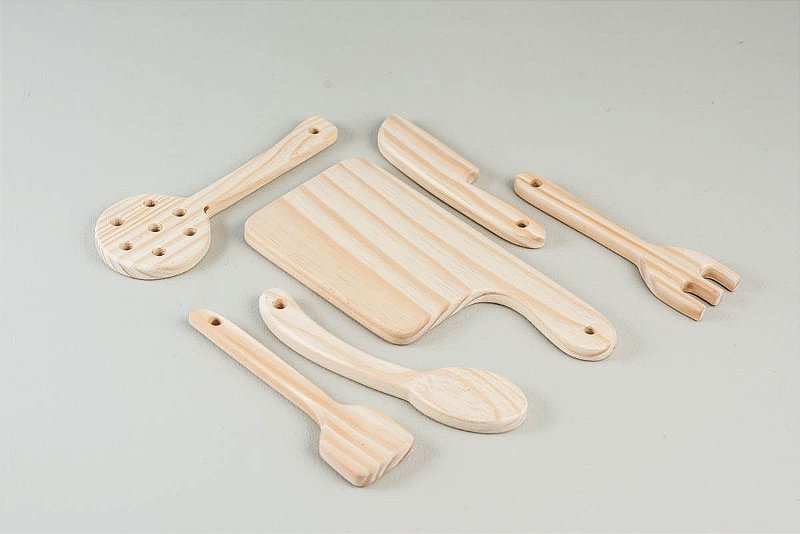 Kit Cozinha em Madeira - Olly Toys