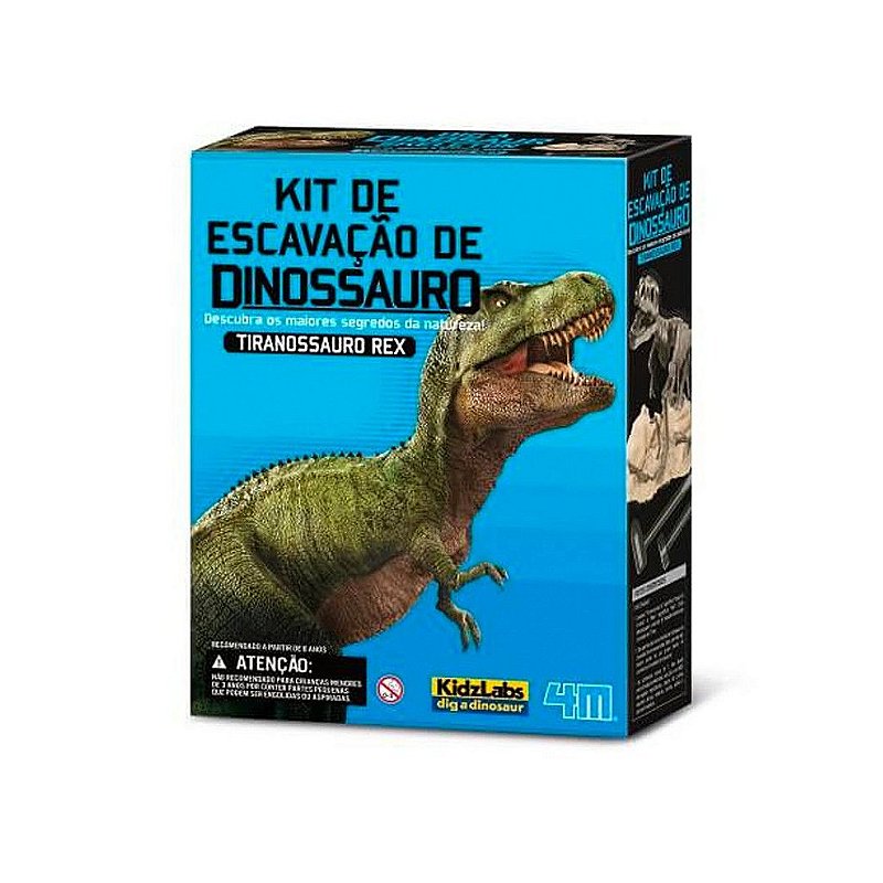 Kit Dino T-Rex Jurassic World + Jogo Quebra Cabeça 30 Peças