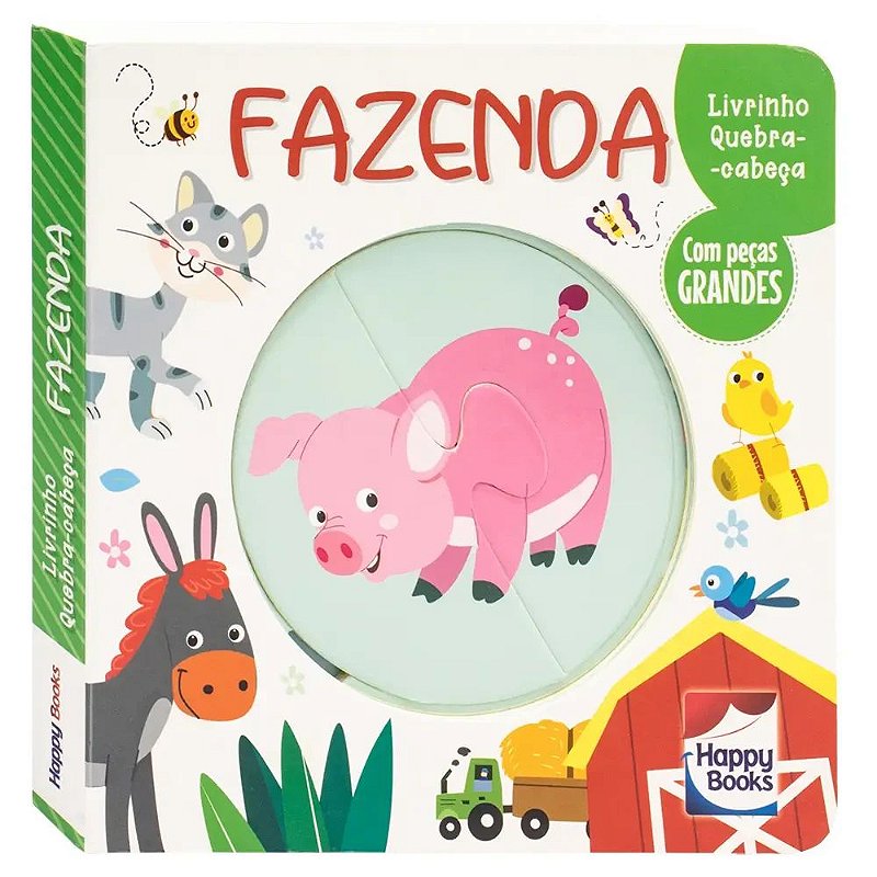 Livrinho Quebra-cabeça: Fazenda - Happy Books