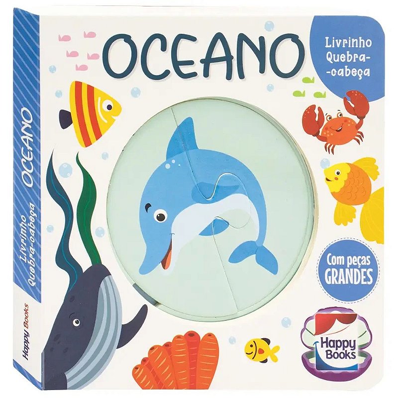 Livrinho Quebra-cabeça: Oceano - Happy Books