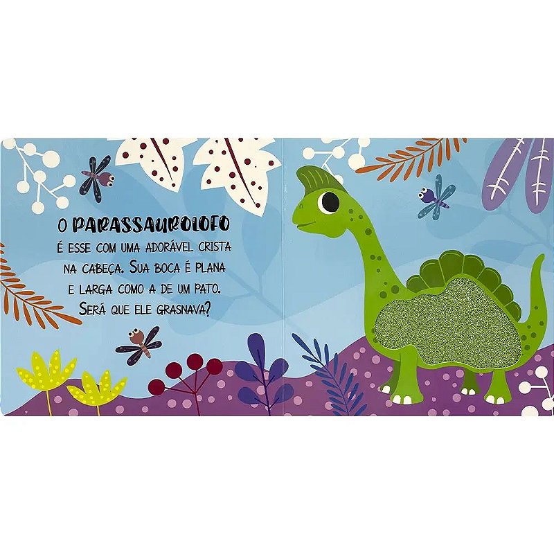 Livro Animais Fofuchos - Toque e Sinta: Dinossauros - Happy Books