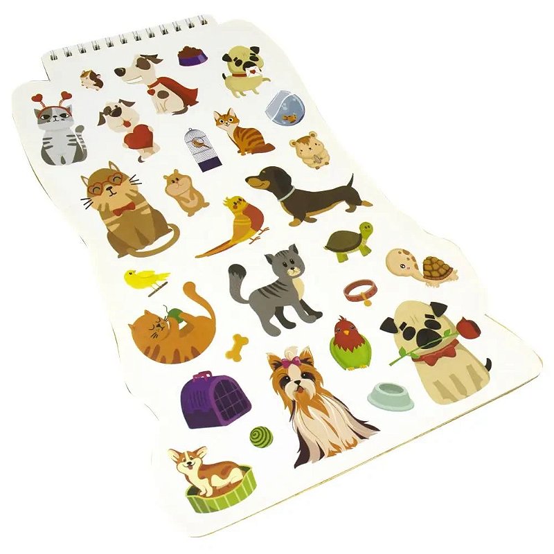 Livro Colorir é Divertido! Animais de Estimação - Happy Books