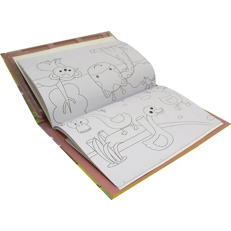 Meu Incrível LIVRO-KIT Brilhante para Colorir: Animais da Fazenda - Happy Bo