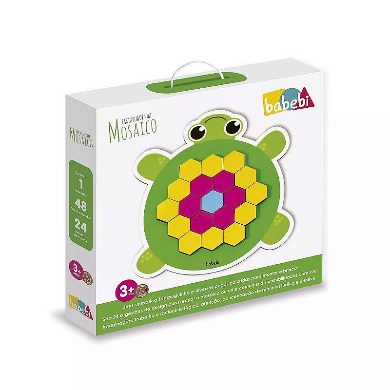 Mosaico Tartaruguinha - Babebi Brinquedos