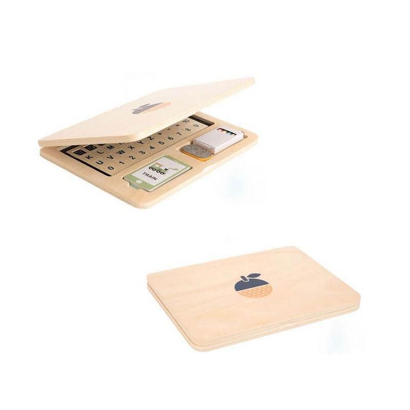 Notebook de Madeira da Tooky Toy - Aprendizado Divertido e Criativo
