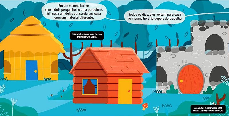 Livro Os Três Porquinhos com imãs - Ed. Catapulta