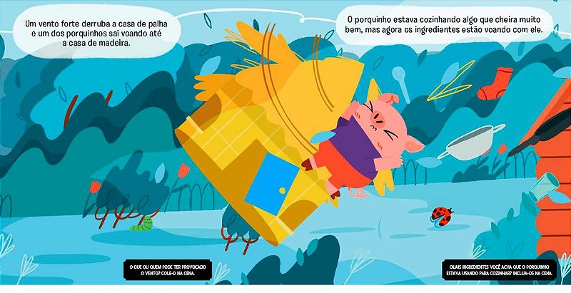 Livro Os Três Porquinhos com imãs - Ed. Catapulta