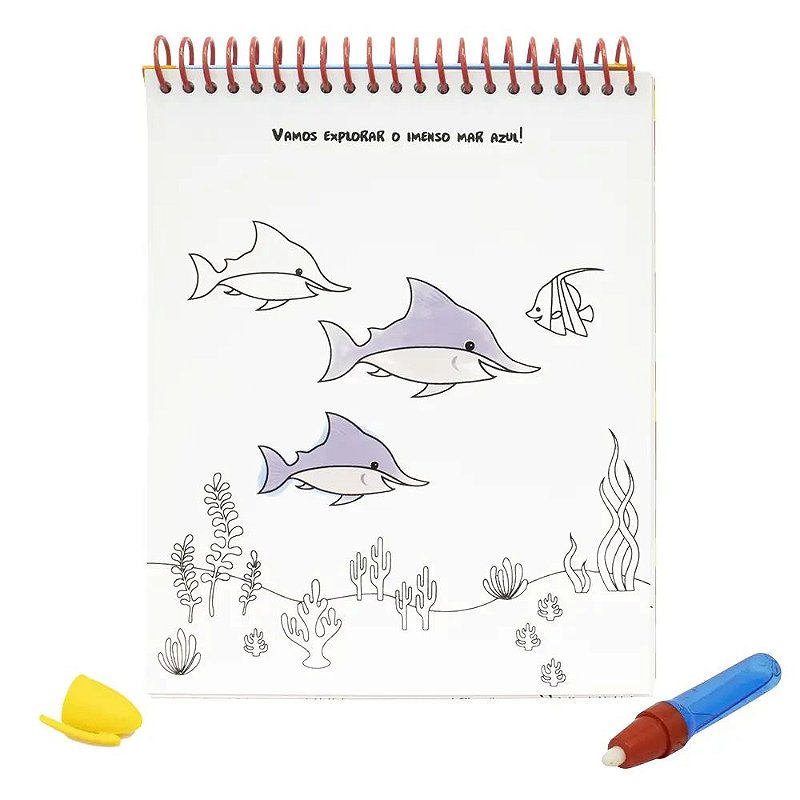 Pintura Mágica: No Fundo do Mar - Happy Books