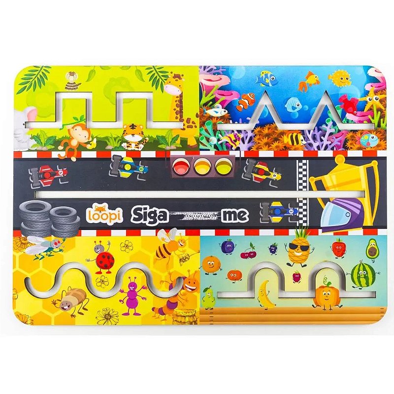 Desenvolvimento Cognitivo e Diversão com o Quadro Psicomotor - Loopi Toys