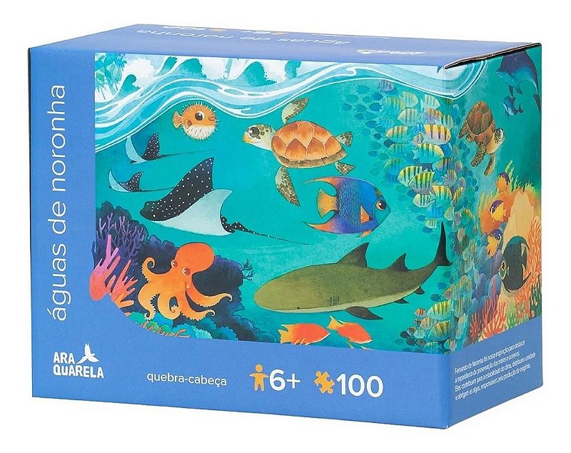 Quebra-Cabeça Águas de Noronha 100 peças - Araquarela