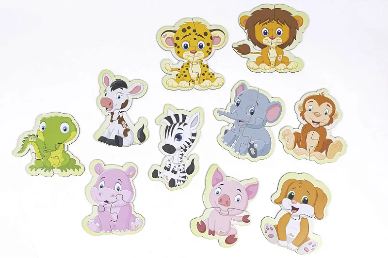 Quebra-Cabeça Animais Baby Progressivo 29 Peças - Loopi Toys