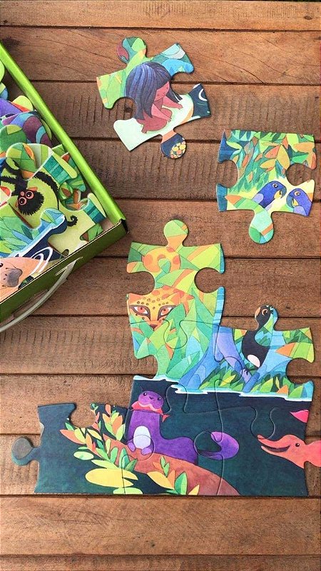 Quebra-Cabeça Floresta Amazônica Araquarela