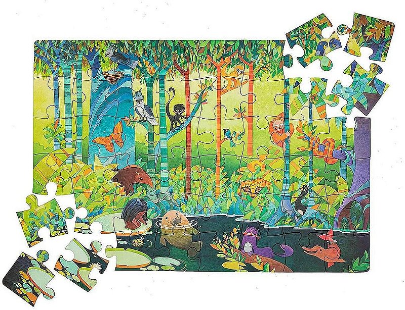 Quebra-Cabeça Floresta Amazônica Araquarela
