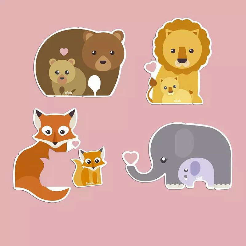 Quebra-Cabeça Baby Animais e Filhotes: Diversão e Aprendizado para os Pequenos Exploradores - Babebi
