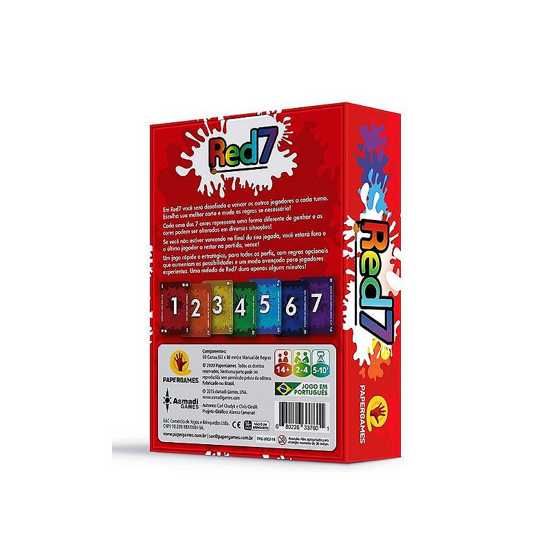 Jogo Red7 - PaperGames